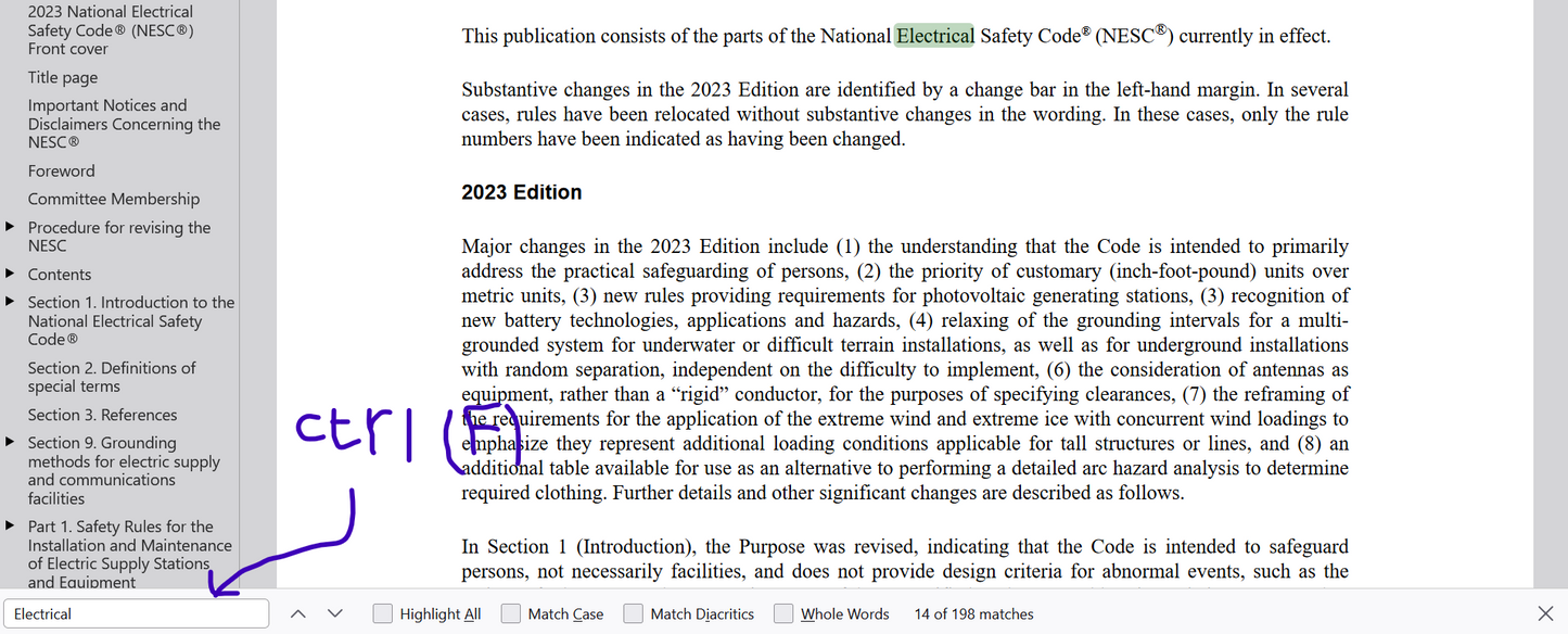 2023 National Electrical Safety Code(R) (NESC(R)) Searchable PDF